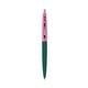 a forest green barrel & berry crush cap clic pen - blue and black ink