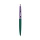 a forest green barrel & grapetini cap clic pen - blue and black ink