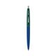 a navy barrel & forest green cap clic pen - blue and black ink