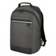 aerial view a gray emerson reflective accent laptop backpack, image 1 of 4