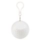 aerial view a white with clear poncho golf fanatic poncho, image 1 of 2