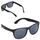 aerial view a black naples durable uv400 protective sunglasses, image 1 of 2