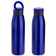 aerial view a blue aurora 18 oz vacuum insulated copper - coated stainless steel bottle, image 1 of 3