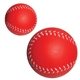 aerial view a red baseball slo - release serenity squishy, image 1 of 2