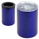 aerial view a blue coventry 12 oz vacuum insulated stainless steel tumbler + can cooler, image 1 of 2
