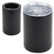 aerial view a matte black coventry 12 oz vacuum insulated stainless steel tumbler + can cooler, image 1 of 2