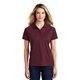 aerial view a maroon sport - tek(r) womens dri - mesh(r) pro polo - colors, image 1 of 6