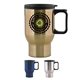 a group of 15 oz aspen stainless travel mug