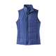 aerial view a mediterranean blue/black port authority(r) womens puffy vest - colors, image 1 of 6