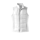 aerial view a white/dark slate port authority(r) womens puffy vest - colors, image 1 of 6