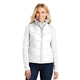 aerial view a white/dark slate port authority(r) womens puffy vest, image 1 of 6