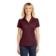 aerial view a maroon sport - tek(r) womens micropique sport - wick(r) polo - colors, image 1 of 6