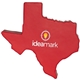 aerial view a red texas stress reliever, image 1 of 7