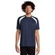 aerial view a true navy/white sport - tek(r) dry zone(r) colorblock crew, image 1 of 7