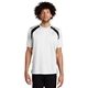 aerial view a white/black sport - tek(r) dry zone(r) colorblock crew, image 1 of 7