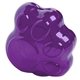 aerial view a translucent purple paw bank with twist - off bottom plug, image 1 of 2