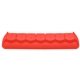 aerial view a red 7 day compartment pill med minder, image 1 of 2