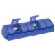 aerial view a translucent blue 7 day compartment pill med minder, image 1 of 2