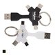 a group of multi usb cable key chain