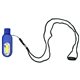 aerial view a blue whistle / cob light lanyard, full color digital, image 1 of 2