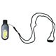 aerial view a black whistle / cob light lanyard, full color digital, image 1 of 2