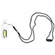 aerial view a white whistle / cob light lanyard, full color digital, image 1 of 2