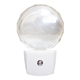 aerial view a clear promotional wholesale circle led night light, full color digital, image 1 of 3