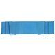 aerial view a bright blue exercise stretch band, image 1 of 3