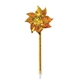 a gold pinwheel shaped pen