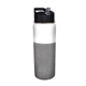 aerial view a white to smoke mood(tm) 26 oz stainless steel bottle, image 1 of 2