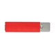 a red traditional razor blade box cutter