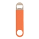 a orange vinyl wrapped paddle style bottle opener