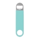 a teal vinyl wrapped paddle style bottle opener