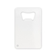 a white credit card powder coated wallet bottle opener