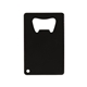 a black credit card powder coated wallet bottle opener