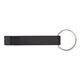 a black anodized aluminum bottle opener keyring