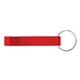 a red anodized aluminum bottle opener keyring