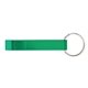 a green anodized aluminum bottle opener keyring