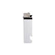 a white standard lighter w / bottle opener