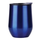 a blue travelers 12 oz cup