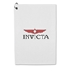 aerial view a white weekender flat hem golf towel, image 1 of 2