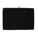 aerial view a black ultra soft trainer sport towel, image 1 of 2