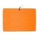 aerial view a orange ultra soft trainer sport towel, image 1 of 2