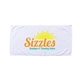 aerial view a white cotton coastal beach towel, image 1 of 2