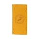 aerial view a gold soft coastal beach towel, image 1 of 2