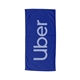 aerial view a navy soft coastal beach towel, image 1 of 2