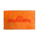 aerial view a orange riviera soft beach towel, image 1 of 2
