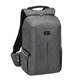 aerial view a gray phantom bag tsa 17 laptop backpack, image 1 of 7