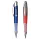 a group of wide jumbo translucent pen