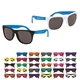 a group of two tone rubberized sunglasses